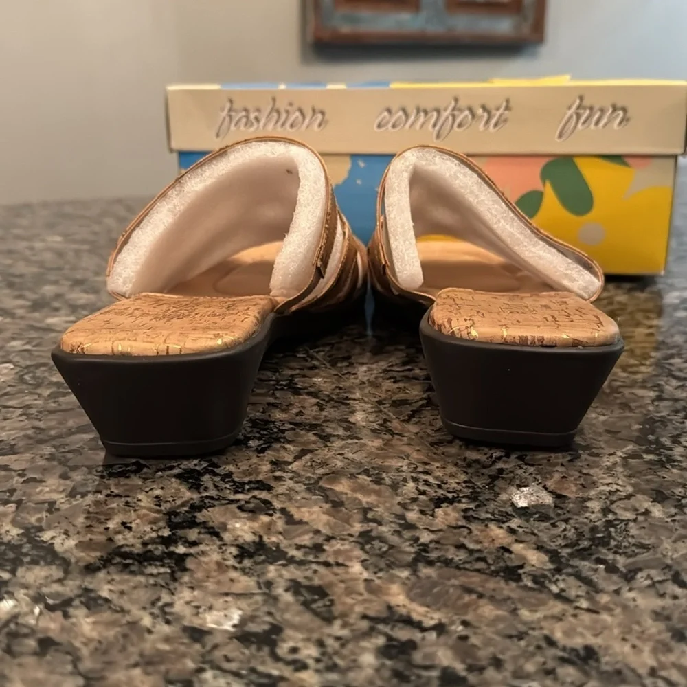 Easy Street cork with flex torrid slide sandal NIB 10W